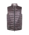 Shop Herno Zip-up Gilet In Gray