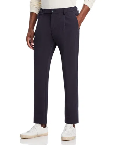 Herno Slim Fit Seersucker Pants In Navy