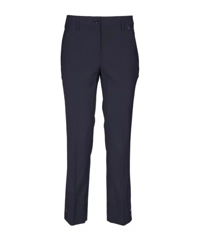 Herno Slim Fit Tailored Trousers In Blue
