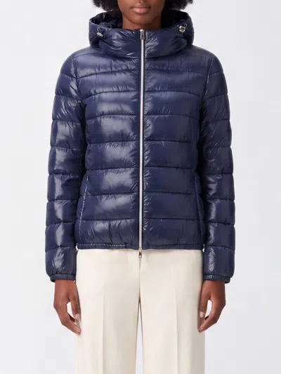 Herno Slim Fit Waterproof Nylon Down Jacket With Hood And Metal Zip In Multi