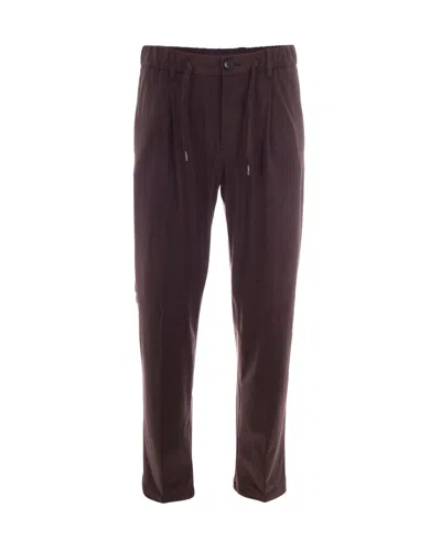 Herno Slim-fit Drawstring Trousers In Brown