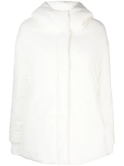 Herno Slouch-hood Puffer Jacket In Weiss