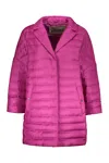Herno Snap Button Fastening Down Jacket In Pink