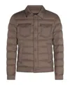 Herno Pockets Chest Padded Side In Brown