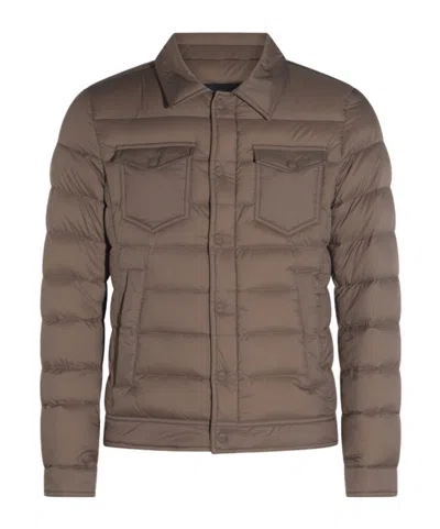 HERNO HERNO SNAP-BUTTONED QUILTED DOWN JACKET