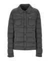 Herno Long Sleeve Quilted Down Jacket In Gray
