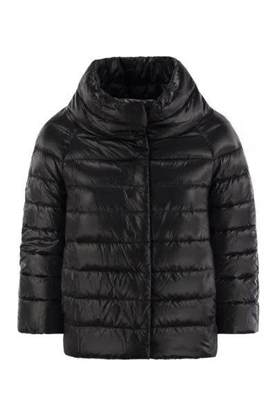 HERNO HERNO SOFIA - MINI CAPE WITH 3/4 SLEEVES