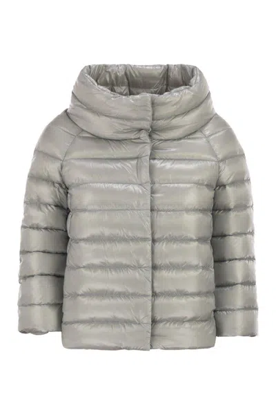 HERNO HERNO SOFIA - MINI CAPE WITH 3/4 SLEEVES