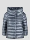 Herno Sofia Down Cape In Blue