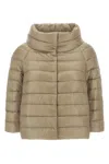 Herno Sofia Down Jacket In Neutral