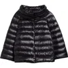 Herno Sofia Iconic Down Crop Puffer Jacket In Black