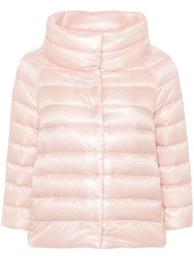 Herno Sofia Mini Cape In Pink