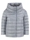Herno Sofia - Mini Cape With 3/4 Sleeves In Blue