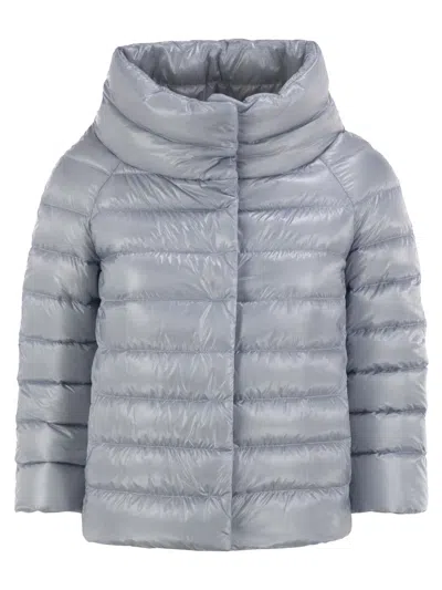 HERNO HERNO SOFIA - MINI CAPE WITH 3/4 SLEEVES