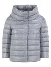 Herno Sofia - Mini Cape With 3/4 Sleeves In Purple
