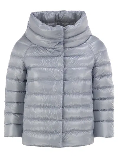 HERNO HERNO SOFIA MINI CAPE WITH 3/4 SLEEVES