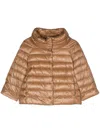 Herno Women Sofia Nylon Cape In Brown
