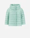Herno Sofia Puffer Jacket In Pastel Green