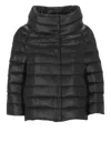 Herno Sofia Quilted Down Jacket In Black