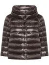 Herno Brown Sofia Down Jacket In Grey
