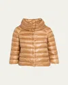 Herno Sofia Ultra-lightweight Down Bolero Jacket In Brown