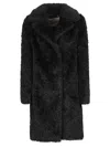 Herno Lapel Long-sleeved Coat In Black