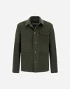 Herno Casual Jacket With Chest Pocket And Collared Design In Green