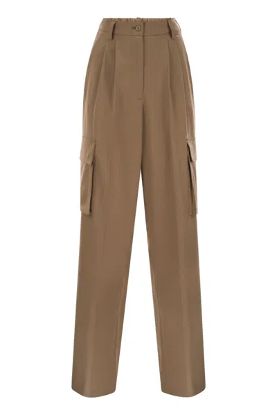 HERNO HERNO SOFT WOOL CARGO PANTS
