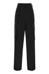 Herno Soft Wool Cargo Pants In Black