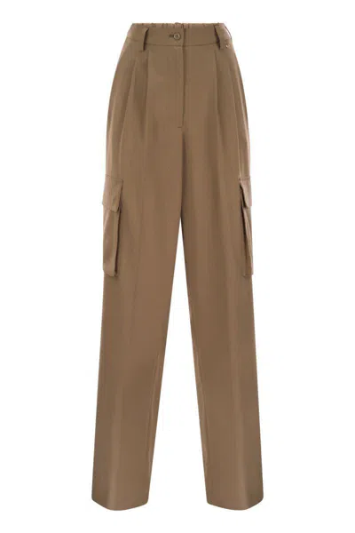 HERNO HERNO SOFT WOOL CARGO PANTS