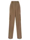Herno Straight-leg Cargo Trousers In Brown