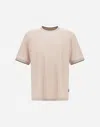 Herno Resort T-shirt In Soft Wool Jersey In White