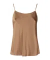 Herno Straight Neckline Satin Finish Top