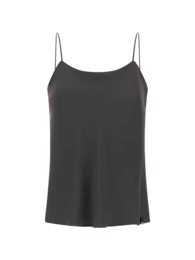 Herno Spaghetti-strap Tank Top In Black