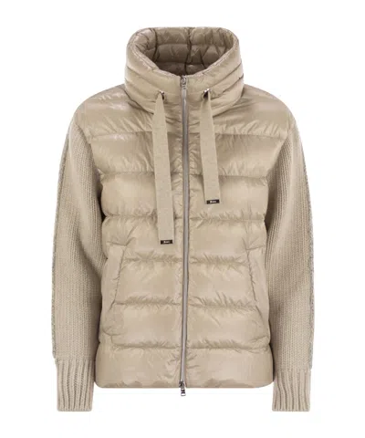 HERNO SPLICED DOWN JACKET