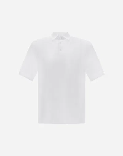 Herno Spring Ultralight Scuba Polo Shirt In White
