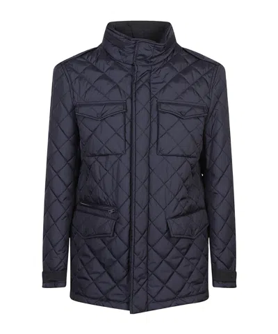 HERNO QUILTED FLAP-POCKET PUFFER JACKET