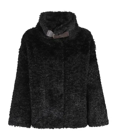 HERNO STAND COLLAR COAT