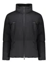 Herno Stand-collar Zip-up Jacket In Black