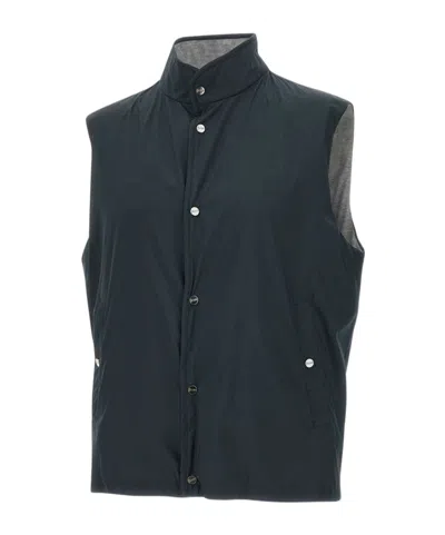 Herno Stand-neck Waistcoat In Black