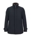 Herno Stand-up Collar Wool Jacket In Black