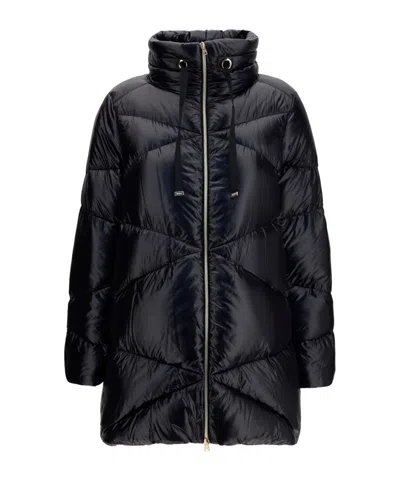 Herno Stand-collar Down Jacket In Black