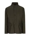 Herno Long-sleeve Button-front Casual Jacket In Green