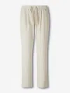 Herno Straight Corduroy Pants In White