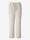 Herno Straight Corduroy Pants In White