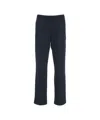Herno Straight-cut Joggers With Adjustable Drawstring In Blue