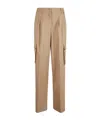 Herno Straight-leg Cargo Trousers In Brown