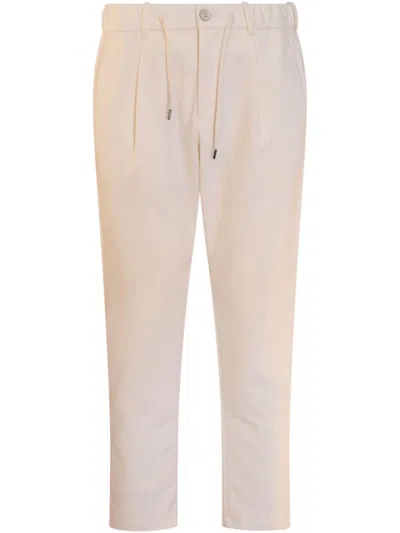 HERNO STRAIGHT-LEG COTTON TROUSERS