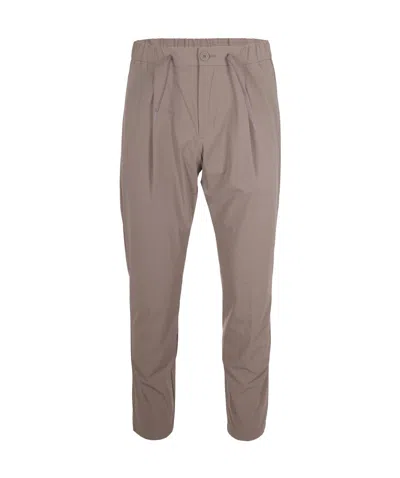 Herno Straight-leg Drawstring Trousers In Neutral