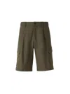 Herno Cargo Buttoned Trousers In Green